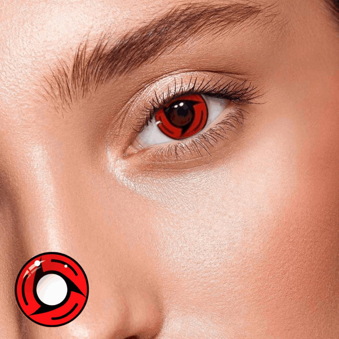 Червоні контактні лінзи - Модель№10