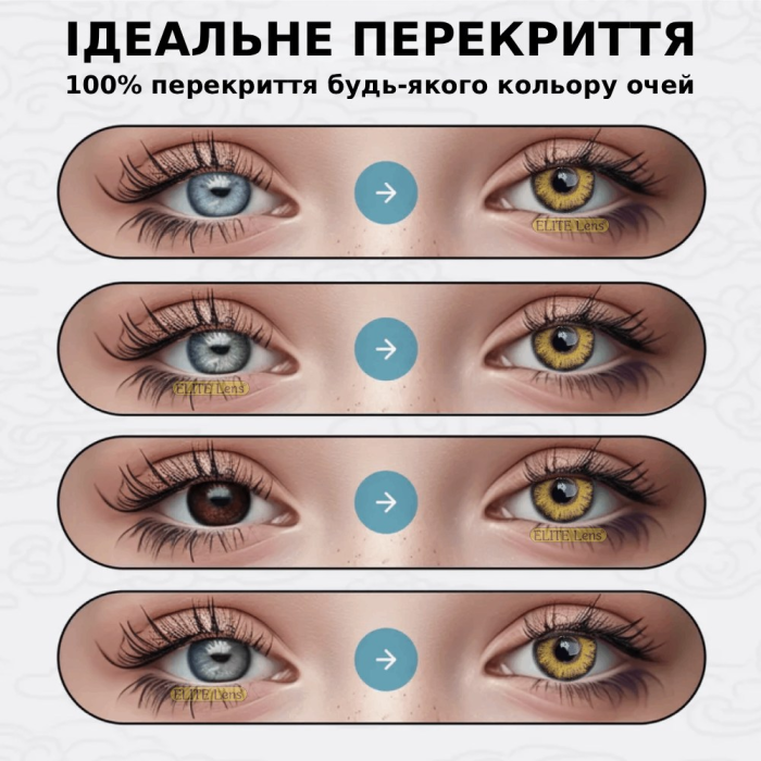 Вартість карих-медових натуральних лінз - Айс Голд