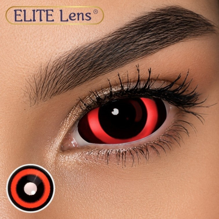 Червоні Склери Хорор Ред - контактные линзы ELITE Lens