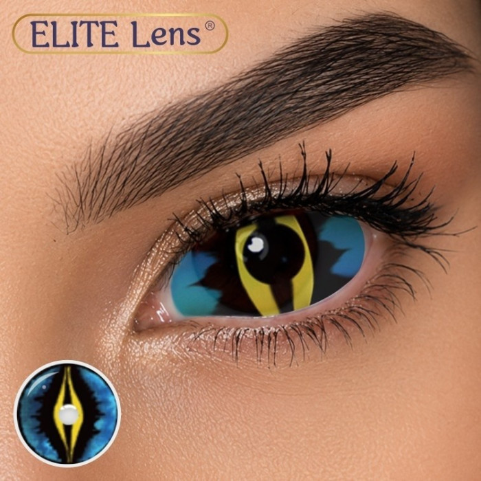 Жовті Склери Енімал Елоу - контактные линзы ELITE Lens