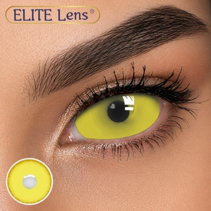Жовті Склери 22мм XL Єлоу - контактные линзы ELITE Lens