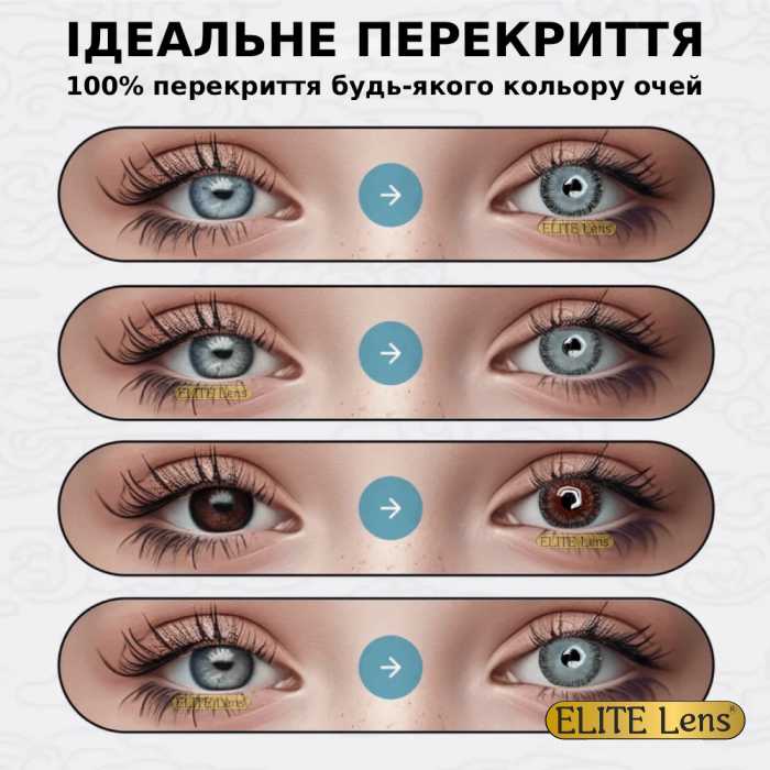 Сірі Контактні Лінзи - Грей2