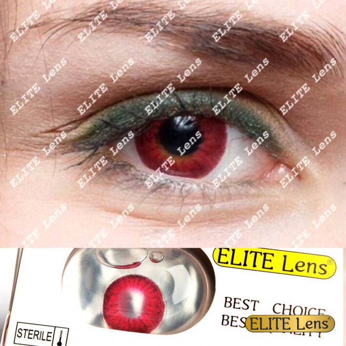 Ред2 - Червоні Крейзі Лінзи - контактные линзы ELITE Lens