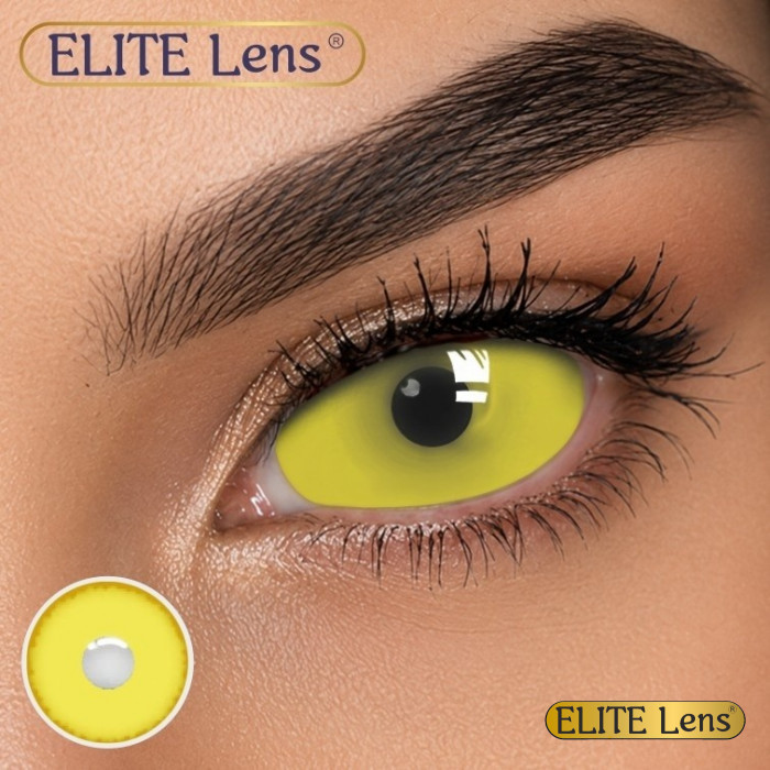 Жовті Склери 22мм XL Єлоу - контактные линзы ELITE Lens