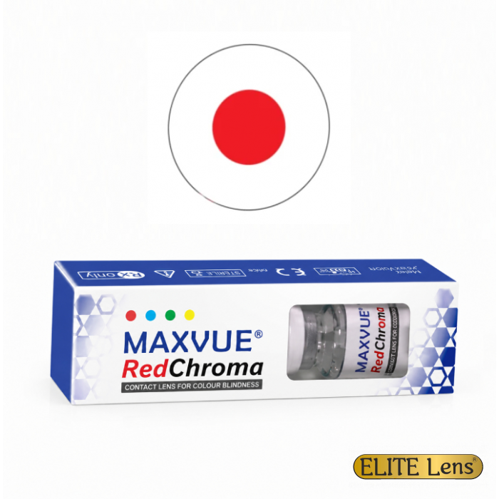М'які контактні лінзи для дальтонічні Red Chroma Maxvue® 