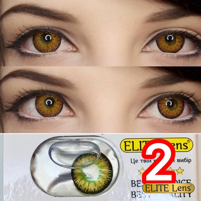 Світло карі лінзи зі збільшенням - контактные линзы ELITE Lens